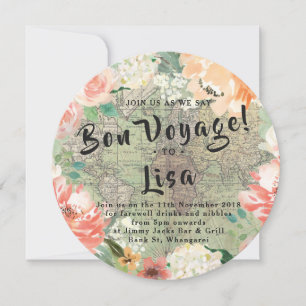 Invitación Fiesta de despedida del Mapa Mundial