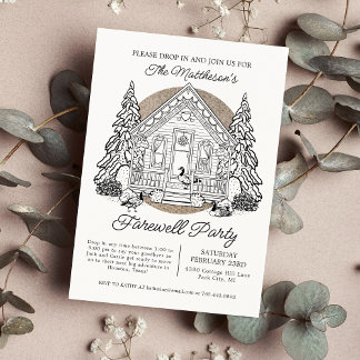 Invitación Fiesta De Despedida Geese De La Caída Del Invierno