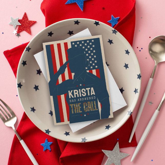 Invitación Fiesta de Despedida Militar Rústica para Aviadora  (Subido por el creador)