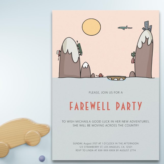 Invitación Fiesta de despedida moderno (Subido por el creador)