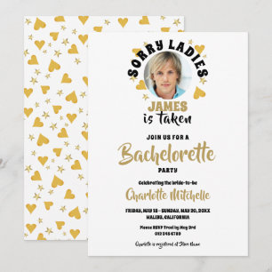 Invitación Fiesta de Despedida Personalizada con Foto del Nov