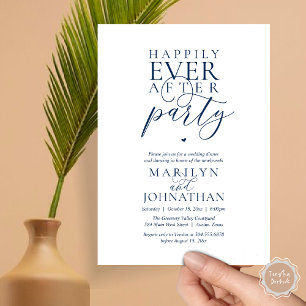 Invitación Fiesta de Después de la Boda Cena de Elopamiento