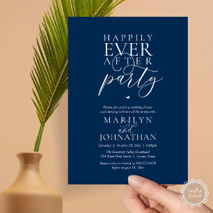 Invitación Fiesta de Después de la Boda Cena de Elopement Fel