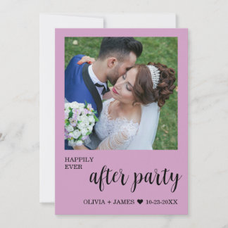 Invitación Fiesta de Después de la Boda Feliz para Siempre Fo