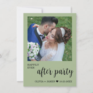 Invitación Fiesta de Después de la Boda Foto de Recepción de 