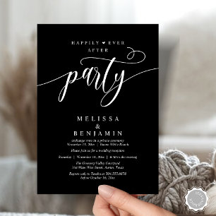 Invitación Fiesta de Después de la Boda, Recepción Minimalist