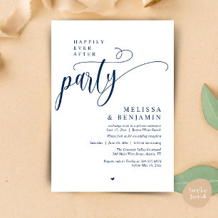 Invitación Fiesta de Después de la Boda, Recepción Minimalist