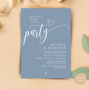 Invitación Fiesta de Después de la Boda, Recepción Moderna Mi