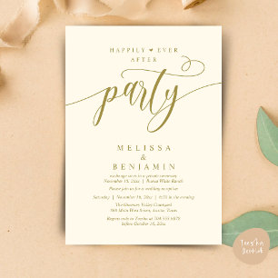 Invitación Fiesta de Después de "Por Siempre Felices", Recepc