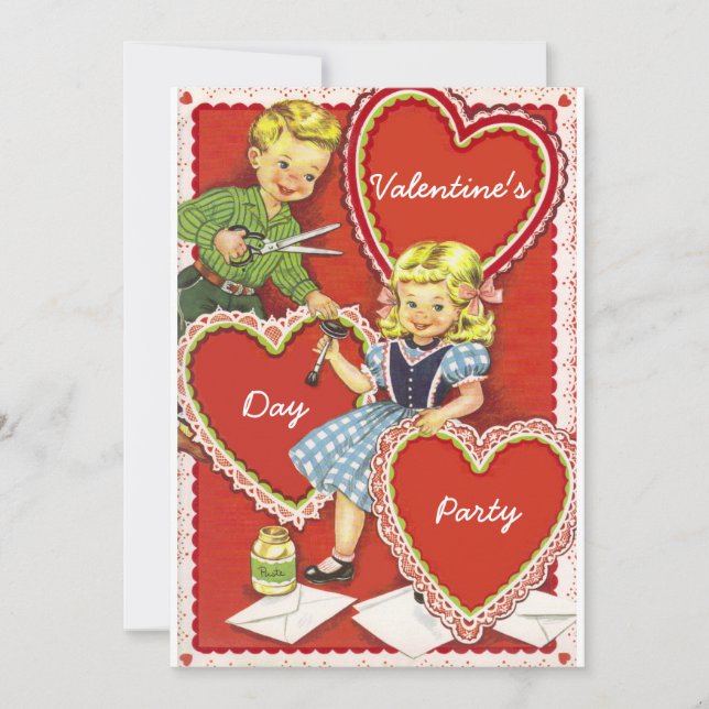 Invitación Fiesta de Día de San Valentín de cosecha V2 (Anverso)