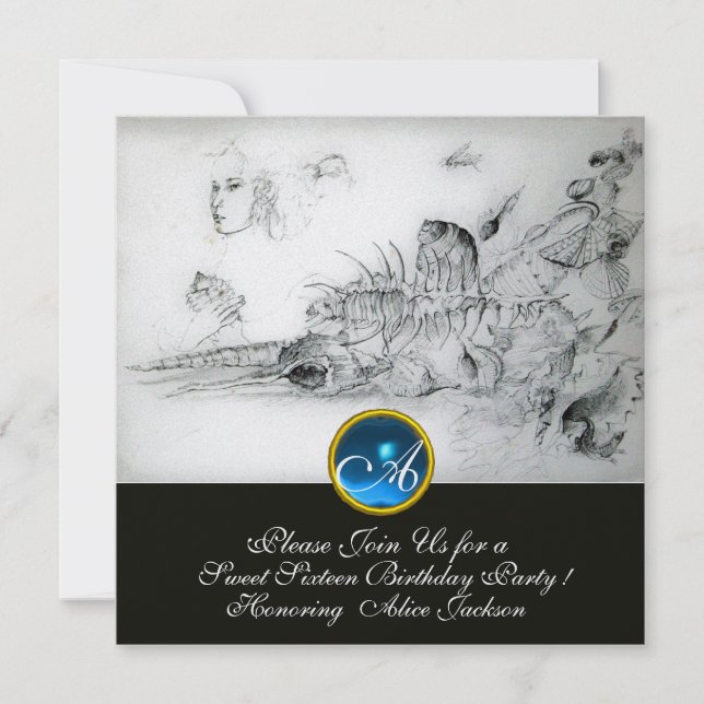INVITACIÓN FIESTA DE DIECISÉIS CUMPLEAÑOS DE CONCHAS DE MAR S (Anverso)