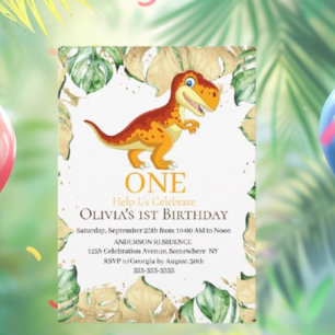 Invitación Fiesta de Dino más épico