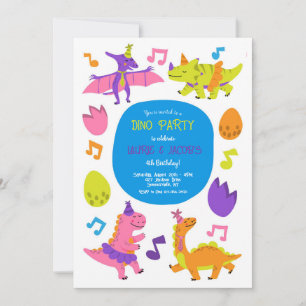 Invitación Fiesta de Dinos