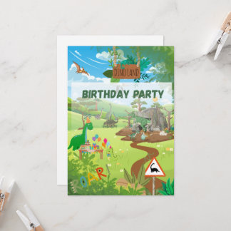 Invitación Fiesta de dinosaurios