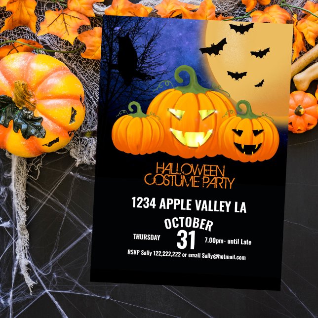 Invitación fiesta de discomaquila de calabaza de halloween (Subido por el creador)