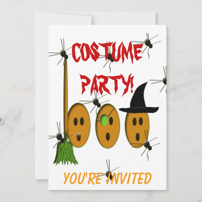 Invitación Fiesta de Disfraces (Anverso)