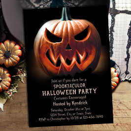 Invitación Fiesta de disfraces de calabaza de Halloween