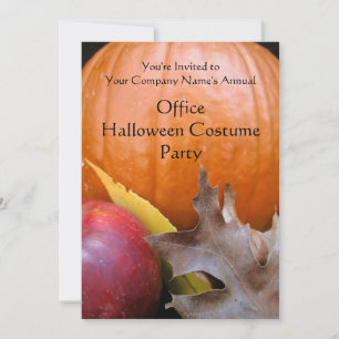 Invitación Fiesta de disfraces de calabaza de otoño