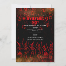 Fiesta de disfraces de esqueleto de Halloween