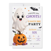 Fiesta de disfraces de fantasma - Cumpleaños de Ha