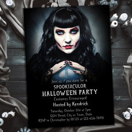 Invitación Fiesta de disfraces de Fortune Teller Halloween