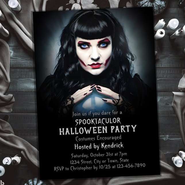 Invitación Fiesta de disfraces de Fortune Teller Halloween (Subido por el creador)