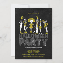 Invitación Fiesta de disfraces de Halloween