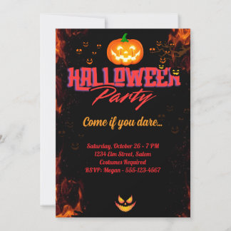 Invitación "Fiesta de Disfraces de Halloween
