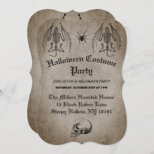 Invitación Fiesta de disfraces de Halloween