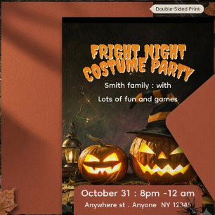 Invitación fiesta de disfraces de Halloween