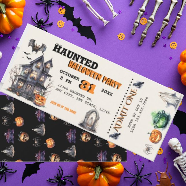 Invitación Fiesta de disfraces de Halloween (Subido por el creador)