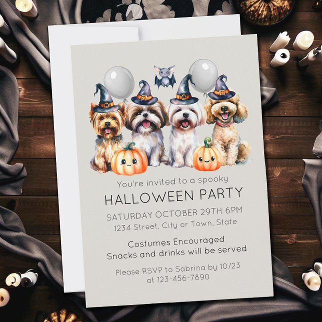 Invitación Fiesta de disfraces de Halloween (Subido por el creador)