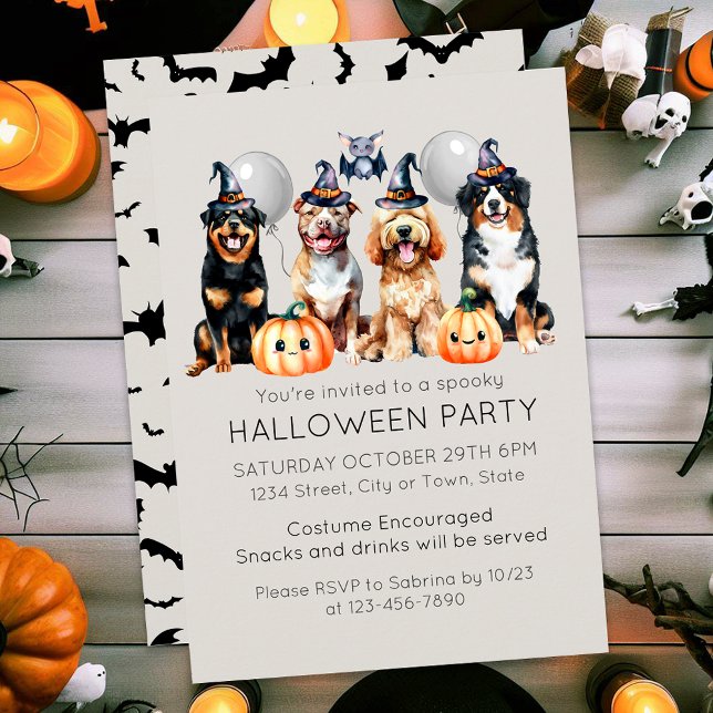 Invitación Fiesta de disfraces de Halloween (Subido por el creador)