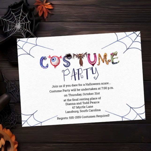 Invitación Fiesta de disfraces de Halloween (Subido por el creador)