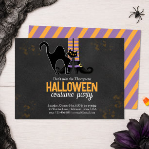 Invitación Fiesta de disfraces de Halloween Bruja adorable 
