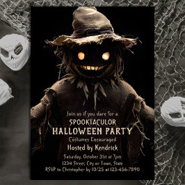 Invitación Fiesta de disfraces de Halloween con miedo