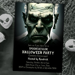 Invitación Fiesta de disfraces de Halloween con monstruos de