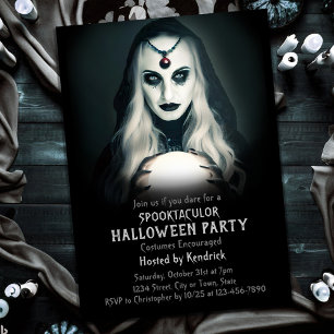 Invitación Fiesta de disfraces de Halloween de la telonera de