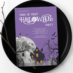 Invitación Fiesta de disfraces de Halloween de truco o trato