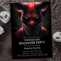 Fiesta de disfraces de Halloween del diablo rojo e