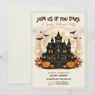 Invitación Fiesta de disfraces de Halloween embrujada