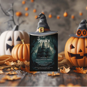 Invitación Fiesta de disfraces de Halloween en Casa Embrujada