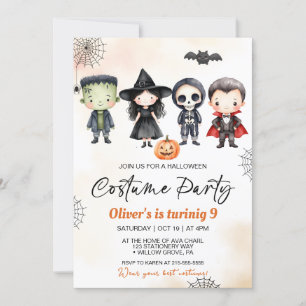 Invitación Fiesta de disfraces de Halloween en Spooktacular