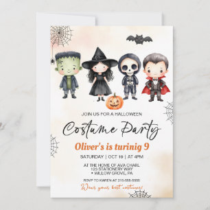 Invitación Fiesta de disfraces de Halloween en Spooktacular