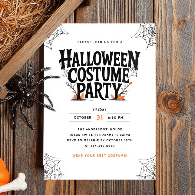 Invitación Fiesta de disfraces de Halloween Fall Spooky (Subido por el creador)