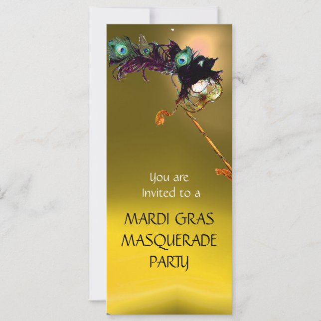 Invitación FIESTA DE DISFRACES DE HALLOWEEN, Naranja Amarillo (Anverso)