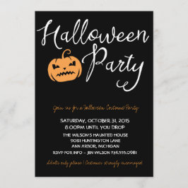Invitación Fiesta de disfraces de Halloween, niños o Fiestas
