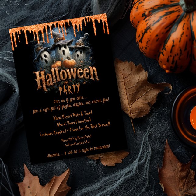 Invitación Fiesta de disfraces de Halloween para adultos (Subido por el creador)