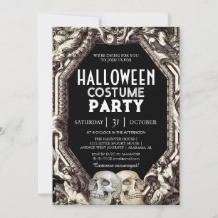 Invitación Fiesta de disfraces de Halloween para adultos Cala