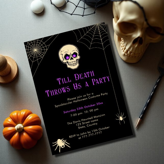 Invitación Fiesta de disfraces de Halloween para adultos con  (Subido por el creador)